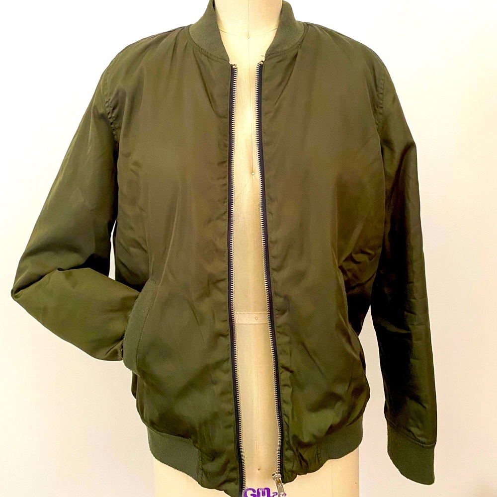 Olive Bomber jacket from Forever 21